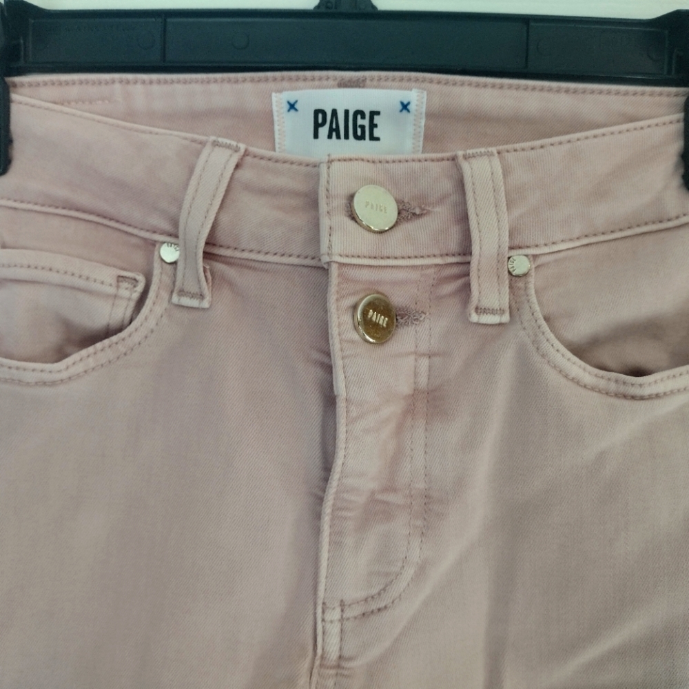Paige Hoxton Ankle Skinny pink jeans